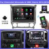 Android 13 10 Inch Car Stereo for Chevrolet Silverado 2014-2018, Presenting Touch Screen with Wireless CarPlay and Android Auto 2+32G, Support GPS Navi/Bluetooth/WiFi/FM/SWC, AHD Backup Camera view 2