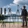 73" Camera Tripod Stand, Aluminum Tripod with Phone Holder, Travel Bag, Compatible with GoPro/DSLR/Cell Phone/Camcorder, Max Load 8.8LB (Black) view 3