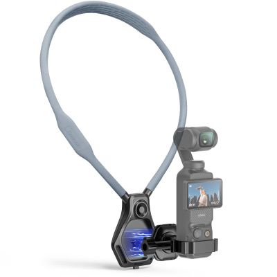 AMAZEAR Magnetic Neck Holder for DJI OSMO Pocket 3 Action 6 Insta 360 X5 Camera Accessory, Comfortable Hands-Free Chest Mount First-Personal POV VLOG, for Go-Pro, for Xtra Edge Muse