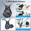 AMAZEAR Magnetic Neck Holder for DJI OSMO Pocket 3 Action 6 Insta 360 X5 Camera Accessory, Comfortable Hands-Free Chest Mount First-Personal POV VLOG, for Go-Pro, for Xtra Edge Muse view 3