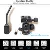 Ball Head with Handle ARTCISE Camera Tripod Ball Head with Two Quick Release Plates and Phone Clip for Monopod, 360 Degree Panoramic Head for Tripod, Monopod, Slider, DSLR CameraMax Load 22lb/10kg view 2