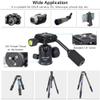 Ball Head with Handle ARTCISE Camera Tripod Ball Head with Two Quick Release Plates and Phone Clip for Monopod, 360 Degree Panoramic Head for Tripod, Monopod, Slider, DSLR CameraMax Load 22lb/10kg view 4