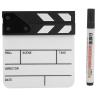 Mini Acrylic Director Scene Clapperboard, Lightweight Action Board with Magnet Inside, for Shoot Props, Advertisement, Home Decoration (Black and White whiteboard PAV1BWE3S) view 4