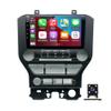 2+32G 9 Inch Car Stereo for Ford Mustang 2015-2021, Incorporating with Android 13 CarPlay and Android Auto, Support GPS Navi/Bluetooth/WiFi/FM/SWC, Camera with 4 Lights (Button Model) view 1