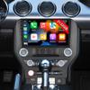 2+32G 9 Inch Car Stereo for Ford Mustang 2015-2021, Incorporating with Android 13 CarPlay and Android Auto, Support GPS Navi/Bluetooth/WiFi/FM/SWC, Camera with 4 Lights (Button Model) view 2