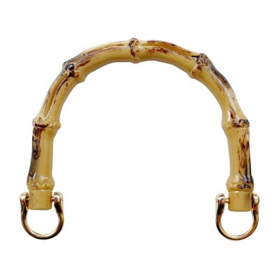 Handbag Handles U-Shape Imitation Handle/Metal Link Buckle Set for Lady Purse Bags Accessories,Plastic