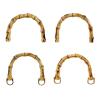 Handbag Handles U-Shape Imitation Handle/Metal Link Buckle Set for Lady Purse Bags Accessories,Plastic view 3