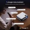 HAPPRUN Google TV Projector + HAPPRUN Projector Screen for Portable Indoor Outdoor Use view 4