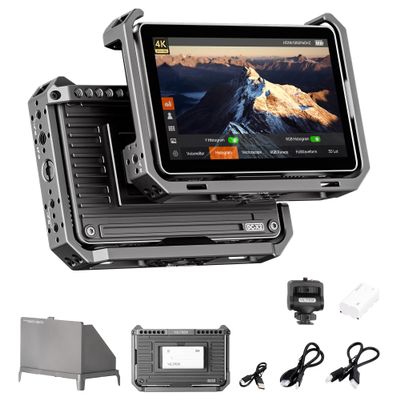 VILTROX DC-X2 6 Inch Touchscreen Camera Field Monitor with Rig Cage