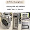 3D Printed Chassis for Mac mini M4/M4 Pro 2024, 3D Printed Carrying Case Dustproof Vertical Stand Protective Cover for Mac mini M4/M4 Pro 2024(Sliver) view 2