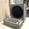 3D Printed Chassis for Mac mini M4/M4 Pro 2024, 3D Printed Carrying Case Dustproof Vertical Stand Protective Cover for Mac mini M4/M4 Pro 2024(Sliver) view 3