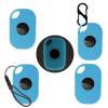 4pack Case for Tile by Life360 Pro (2024),Silicone Protective Cover(with Carabiner + Lanyard) Drop-Proof,Scratch-Proof,Shock-Proof,Protective Case for Tile Pro 2024 RE-61011Fluorescent Blue view 1