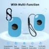 4pack Case for Tile by Life360 Pro (2024),Silicone Protective Cover(with Carabiner + Lanyard) Drop-Proof,Scratch-Proof,Shock-Proof,Protective Case for Tile Pro 2024 RE-61011Fluorescent Blue view 2