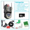 QDVOPHZA 50x Optical Zoom Surveillance Camera WiFi 12MP 6K Three Screens Outdoor 360 Wireless Smart Video Security IP Cameras CCTV(U/S,12MP Add 64G Card) view 2