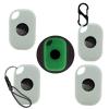 4pack Case for Tile by Life360 Pro (2024),Silicone Protective Cover(with Carabiner + Lanyard) Drop-Proof,Scratch-Proof,Shock-Proof,Protective Case for Tile Pro 2024 RE-61011 Fluorescent Green view 1