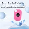 4pack Case for Tile by Life360 Pro (2024),Silicone Protective Cover(with Carabiner + Lanyard)Drop-Proof,Scratch-Proof,Shock-Proof,Protective Case for Tile Pro 2024 RE-61011 (Fluorescent Pink) view 3