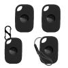 NOUKAJU 4pack Case for Tile by Life360 Pro (2024),Silicone Protective Cover(with Carabiner + Lanyard) Drop-Proof,Scratch-Proof,Shock-Proof,Dust-Proof,Protective Case for Tile Pro 2024 RE-61011(Black) view 1