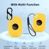 2pack Case for Tile by Life360 Pro (2024),Silicone Protective Cover(with Carabiner + Lanyard)Drop-Proof,Scratch-Proof,Shock-Proof,Dust-Proof,Protective Case for Tile Pro 2024 RE-61011(Yellow) view 2