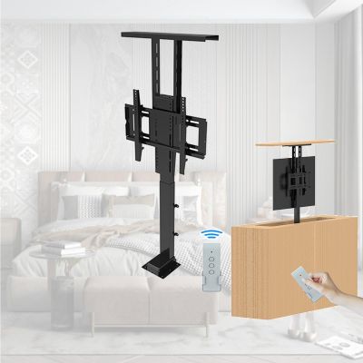Motorized TV Lift Bracket - Adjustable TV Mount Bracket, TV Motorized Lift for 42-70 Inch TVs, Motorized Tv Mount with Remote Control Can Be Hidden in The Cabinet, Travel Less Than