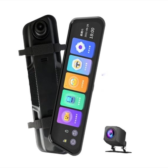 4K Rearview Mirror Driving Recorder ADAS Driving Assistance reversing Image Front and Rear Dual Recording WiFi Full Screen