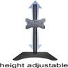 Adjustable Single Monitor Stand Mount for Screens Up to 40 Inches Holds Up to 25kg/55 lbs Black TV Mount Stand with Strong Stability view 3
