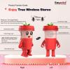 Sawolol Bluetooth Wireless Kids Speakers: A Dancing Swing Music Player Mini Speaker with TWS Pairing and RGB Light for Teenage Girl Trendy Stuff for Cute Room Decor (Red) view 4