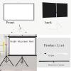 50 Inch 60 Inch 72 Inch Projector Screen With Stand, Portable Lightweight 4:3/16:9 Projector Screen, Adjustable Screen Height, Portable And Foldable Indoor Outdoor Projection Screen(White,4:3 72in) view 3