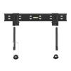 Modern Corner TV Stand Low Profile Fixed TV Wall Mount Bracket TV Bracket with Drawstring Snap Lock, Built-in Spirit Level 32"-60" Universal TV Mount, Holds Up to 110Lbs Heavy-Duty view 1