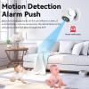 Indoor Security Camera, 2K HD 360 Degree Night Vision Camera, Wi Fi 2.4GHZ Home Camera with Motion Detection, Tracking for Pet Dog Cat Elder Camera with APP view 3