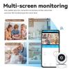 Indoor Security Camera, 2K HD 360 Degree Night Vision Camera, Wi Fi 2.4GHZ Home Camera with Motion Detection, Tracking for Pet Dog Cat Elder Camera with APP view 4