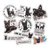 10pcs Brindle Scottish Terrier Sticker Sheet, Funny Vinyl for Animal Lovers, Pet Owners, Dog Moms and Dads, Waterproof, UV-Resistant, for Laptop, Water Bottle, Crate, Journal, Phone Case, Notebook view 1