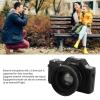 4K Digital Camera, 20X Zoom Video Camera Camcorder Auto Focus with 2.88 Inch LCD Display, 58MP Portable Selfie Vlog Camera for Photography Live Streaming (Black) view 2