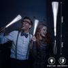 48 PCS White Glow Fiber Wands Sticks LED Light Wands 3 Modes Flashing Fiber Optic Light Rod Bulk Fiber Optic Wands for Wedding July 4th Halloween Christmas view 2