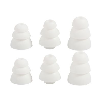 COPLKY Replacement Triple Flange Ear Tips Earbuds Silicone for in Ear Headphones in-Ear Hole 4.0mm