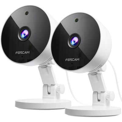 FOSCAM 3K 5MP Security Camera Indoor, 2.4g & 5g WiFi Magnetic Mini Dog/Cat/Pet/Baby Camera, Smart Motion Detection, 20X Zoom, 2-Way Audio, Night Vision, Home Monitor Compatible with Alexa & Google
