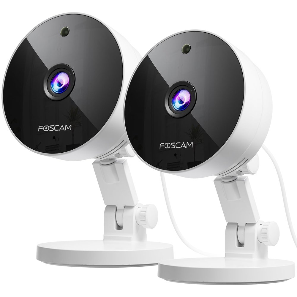 FOSCAM 3K 5MP Security Camera Indoor, 2.4g & 5g WiFi Magnetic Mini Dog/Cat/Pet/Baby Camera, Smart Motion Detection, 20X Zoom, 2-Way Audio, Night Vision, Home Monitor Compatible with Alexa & Google