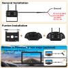 10'' Wireless Backup Camera System, 2 HD 1080P IP69 Waterproof Cameras with Large IPS Full Touch Screen 4 Channels Monitor, IR Night Vision Reverse Camera for RV Truck Trailer Camper view 2