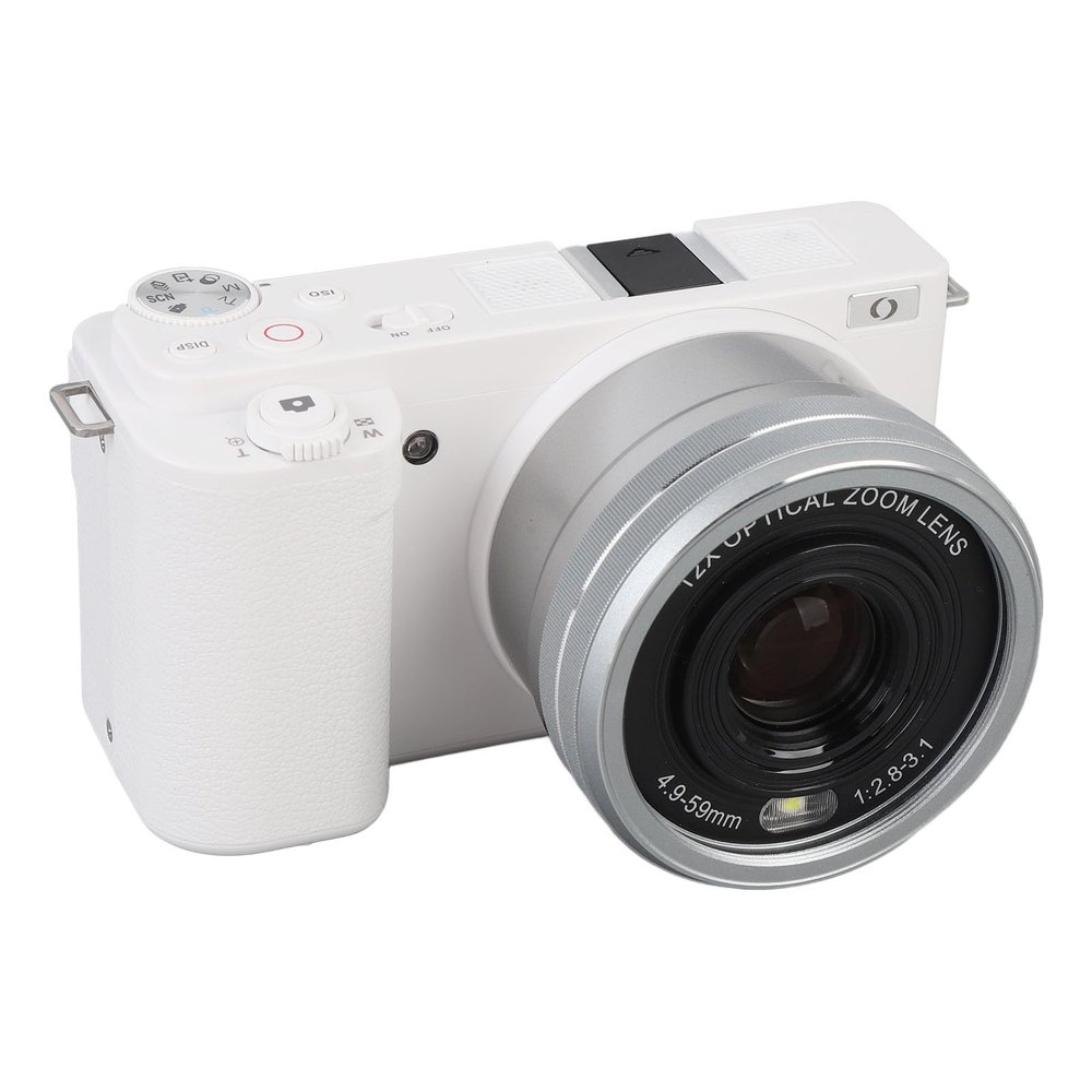 4K 64MP Digital Camera, Digital Point and Shoot Camera with 12X Digital Zoom, 3in Screen Autofocus Compact Travel Small Camera with Anti Shake for Teens Adult Beginner