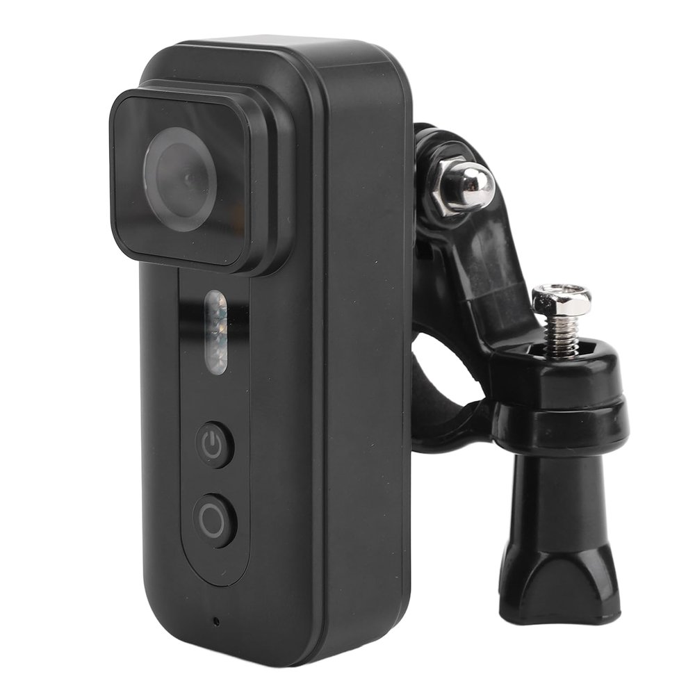 Handlebar Camera, 120 Wide Angle Lens, 1080P HD Video, Bike Camera for Motorcycles, Helmets, ABS Sport Camera for Cycling and Outdoor with, Anti Shake, Fill Light