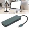 7 in 1 Type C Hub, USB3.0 PD Docking Station with Card Reader, 4K HD Multimedia Interface, Fast Charging Data Transfer for Android, OS X, OS view 4