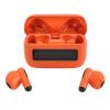 Zunate Wireless Bluetooth 5.2 Earbuds with Retro Clock Display, ENC Noise Cancelling Headphones for Sports Gaming Travel in Green, Ergonomic Design (Orange) view 2
