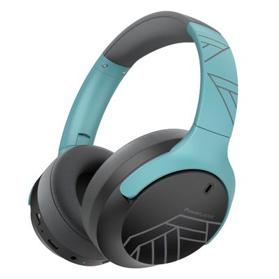 PowerLocus Bluetooth Headphones Over Ear, 60H Playtime, 4 EQ Modes Wireless Headphones with Microphone, Hi-Fi Stereo Deep Bass Foldable Headphone, Soft Foam Ear Cups,Fast Charging for Travel/PC/Phones