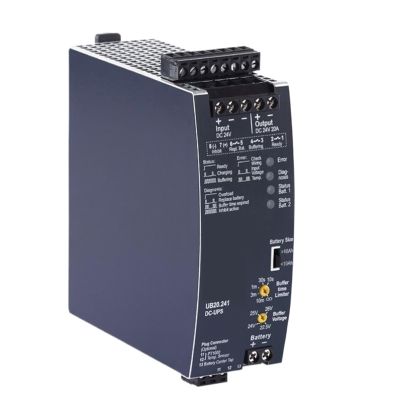 DEBLAN Uninterruptible Power Supply DC-UPS Control Unit UB20.241 24V, 20A, for Industrial Automation