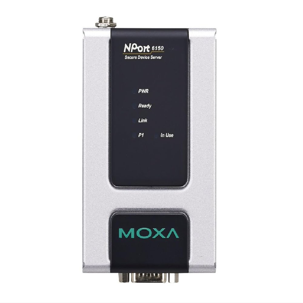 NPort 6150-T device server - 1-port RS-232/422/485 secure device server, 3 in 1, 10/100M Ethernet, 12-48 VDC, -40 to 75. (Power Supply not Included - Please Purchase Separately - PWR-12150-USJP-SA-T)