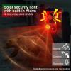 Solar Outdoor Motion Sensor Alarm - Noise maker129dB Alarm, Recording, Siren, Dog Bark & Gunshot. with Remote, Wide-Angle Sensing. Fit Indoor/Outdoor. Detects Motion, Deters Intruders. view 2
