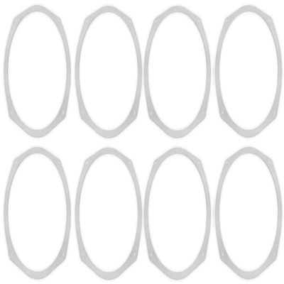 6x9 Speaker Spacers Depth Extender Extending Rings - 1/4" Thick - SSK69W - Stackable - White - 4 Pair