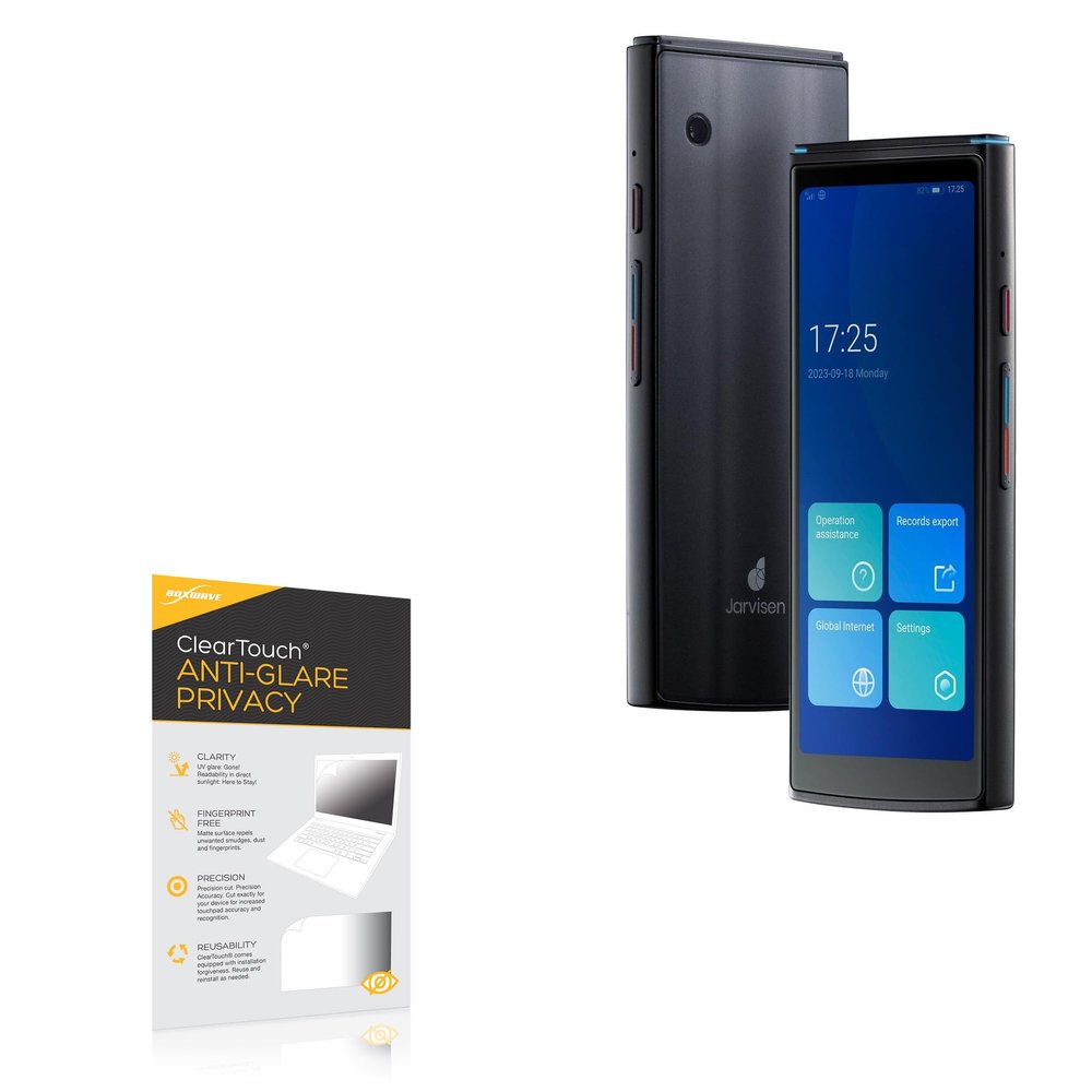 BoxWave Screen Protector Compatible with Jarvisen Translator 2 - ClearTouch Anti-Glare Privacy (2-Pack), Privacy Screen Protector Flexible Film Anti-Glare