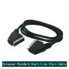 21-pin RGB Scart Cable Scart to Scart Cord Lead 1.5M Male to Male (All 21-pin Wired,Shielded) Nickel-Plated Compatible with The Scart Devices view 2