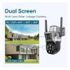 QDVOPHZA 4G/WiFi Solar Camera Wireless Outdoor 12MP 10X Zoom 6K Dual Screen Human Auto Tracking Surveillance Camera CCTV(WiFi 10xZoom 64G) view 4