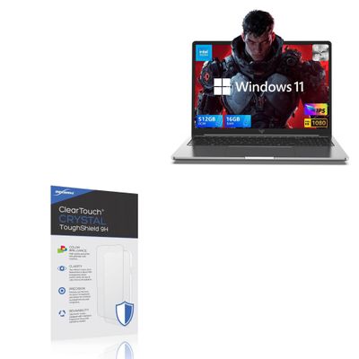 BoxWave Screen Protector Compatible with KAIGERR Laptop (16 in) - ClearTouch Crystal ToughShield 9H (2-Pack), Clear 9H Tough Flexible Film Screen Protector